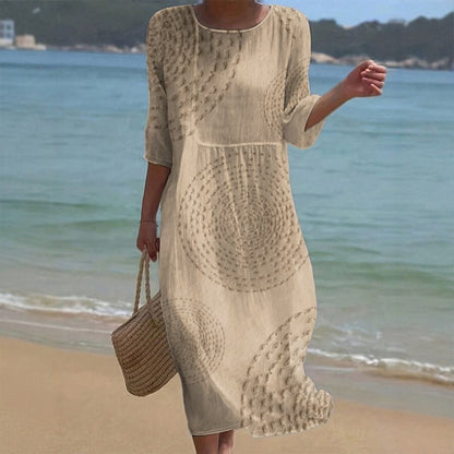 👗 Ostatni dzień promocji -50%!【XS-4XL】Letnia elegancka sukienka casualowa, przewiewna i wygodna, uniwersalna i wyszczuplająca