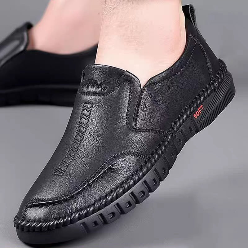 【39-44】👞Pánske kožené ležérne topánky s mäkkou podrážkou 