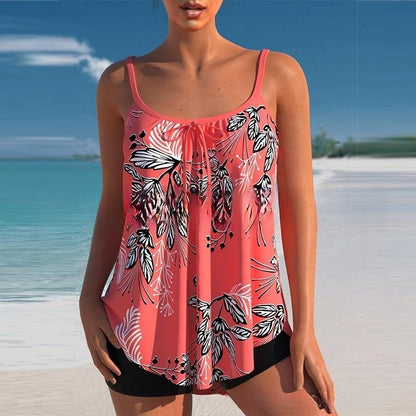 🔥 [Időben Korlátozott Ajánlat] 🌈🌴✨ Új 2026-os Mintás Plus Size Kétrészes Bikini