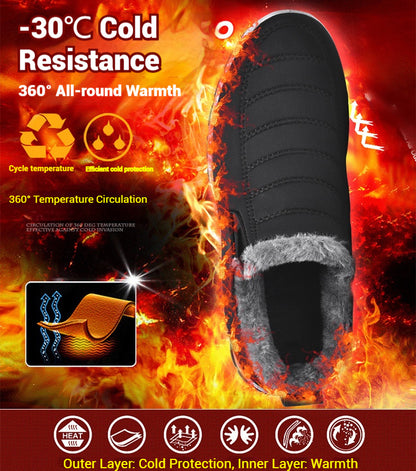🔥【Descuento especial del 50%】【Tallas 35-48】Botas de invierno unisex con forro afelpado: cálidas, cómodas y antideslizantes para climas fríos.