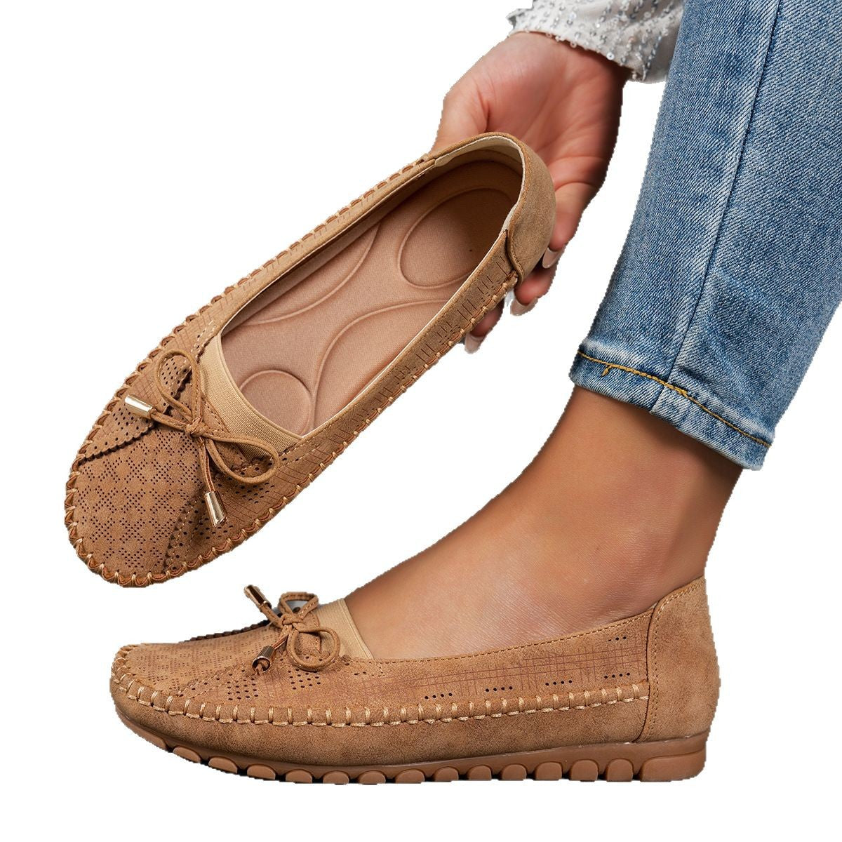 【Tallas 36-43】🔥 Zapatos ortopédicos para mujer, hechos de cuero genuino, ligeros, antideslizantes, transpirables y cómodos.