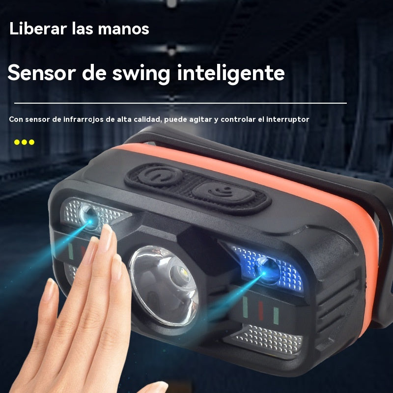 💥【Compre 1 y obtenga 1 gratis】🌟💡Faros LED de inducción con carga USB inteligente