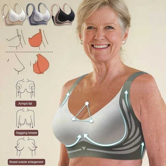 😍【Cumpărați 1, primiți 1 gratuit】【40-85KG】Sutien pentru femei fără sârmă, dintr-o bucată❤️