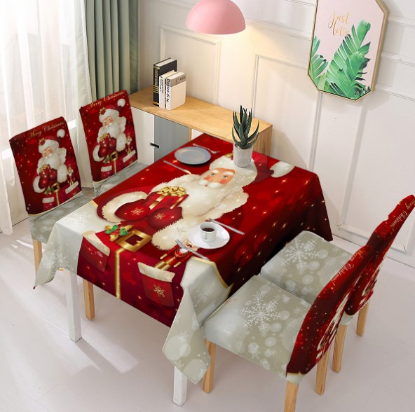 🎄【Oferta ograniczona czasowo】Obrus z nadrukiem świątecznym⛄