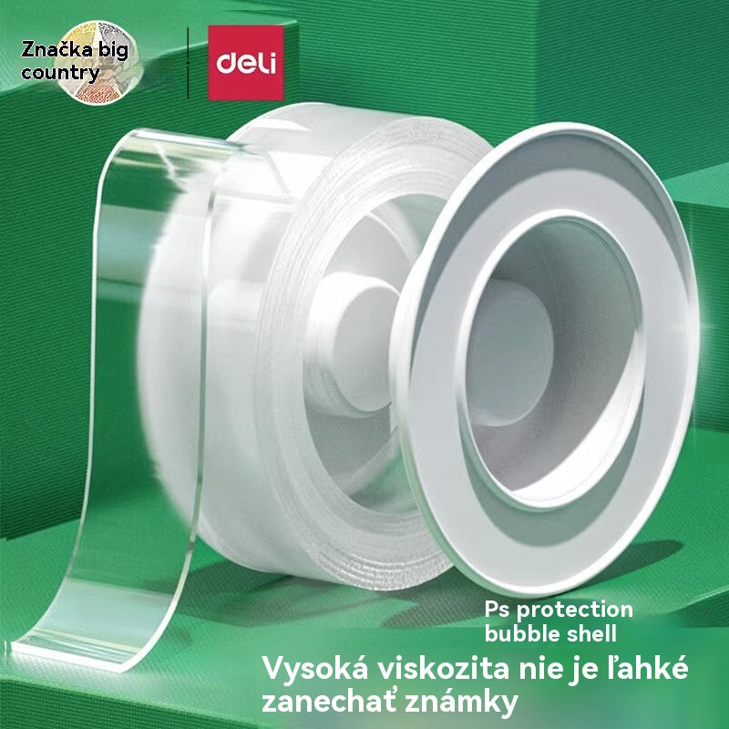 💧 【4 zväzky】Dvojstranná nanolepka, vysoká viskozita, priehľadná akrylová fólia, vodovzdorná, odolná voči prachu
