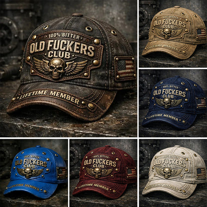 🔥 Czapka baseballowa vintage dla klubu oldboyów