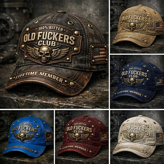 🔥 Czapka baseballowa vintage dla klubu oldboyów