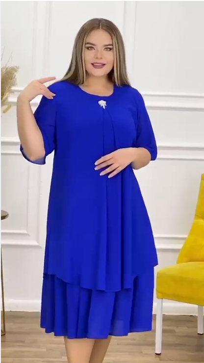 🌷🎁【S-5XL】 ❤️2025 Noi rochii de înaltă calitate din sifon de înaltă calitate