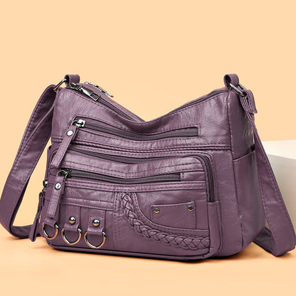 💥【50% zľava po obmedzenú dobu】👜2025 nová mäkká kožená veľkoobjemová kabelka cez rameno/crossbody 