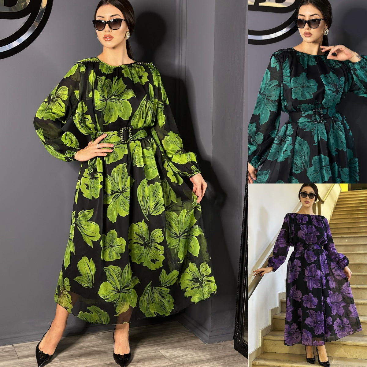 🔥【S-5XL】👗Noua rochie eleganta din tul din flori pentru vara
