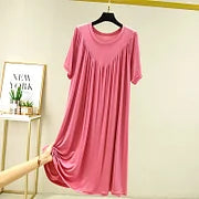 【Compra uno y llévate otro gratis】 [S-4XL] [40-180 kg] Vestido pijama de manga corta, suave y cómodo.