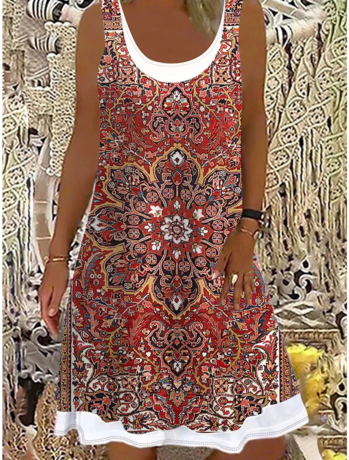 👗💖 【S-5XL】Nové dámské šaty velké velikosti s retro potiskem z roku 2026