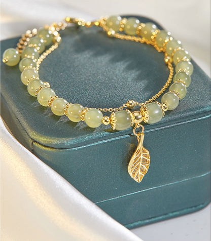 ✨ Nový náramok z 14k zlata Hetian Jadeite 