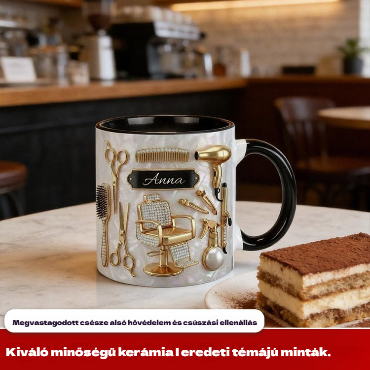 ✨✂️Személyre szabott, könnyű és luxus kerámia kávésbögre
