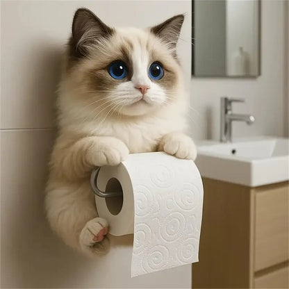 🐱【50%OFF】Držiak na toaletný papier s roztomilým mačacím motívom