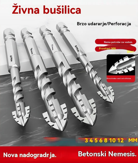 🥇【3+4+5+6+8+10+12】7. generacija ekscentričnog svrdla od supertvrde volframove čelika sa nazubljenom ivicom