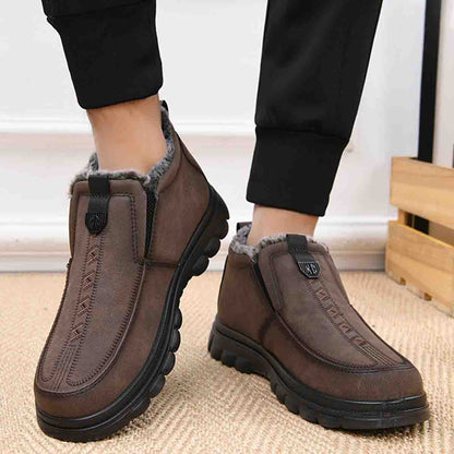 【39-47】❄️👞 Pánske zimné teplé topánky, vhodné na každodenné nosenie, s okrúhlou špičkou, teplé a pohodlné.