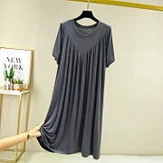 【Compra uno y llévate otro gratis】 [S-4XL] [40-180 kg] Vestido pijama de manga corta, suave y cómodo.