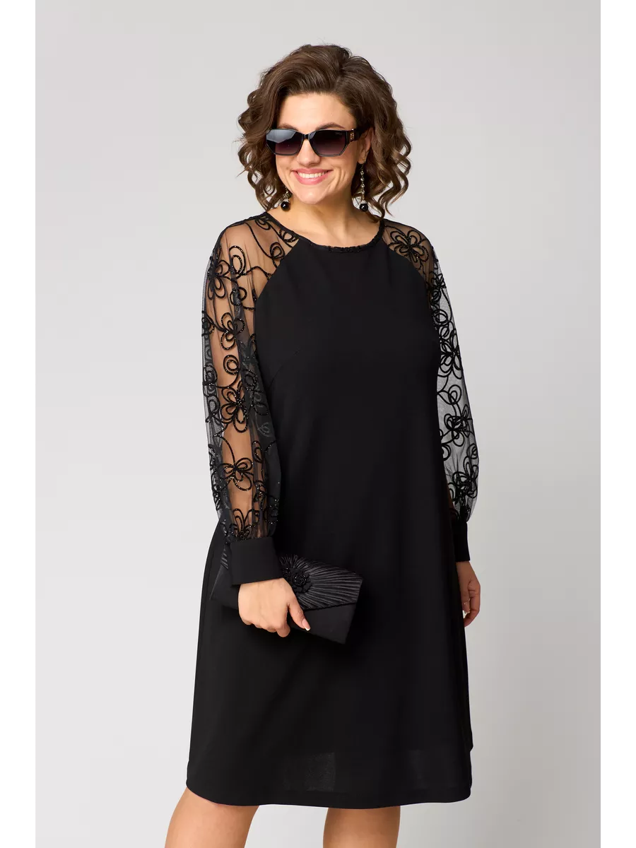 💖💖【S-5XL】Elegancka | Na każdą porę roku | Sukienka z siateczkowymi rękawami