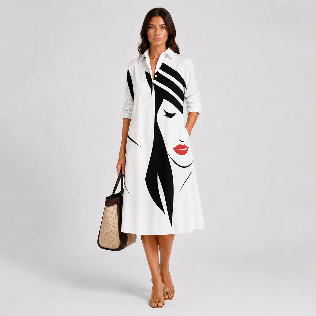 Naomi | Stylowa i elegancka sukienka midi