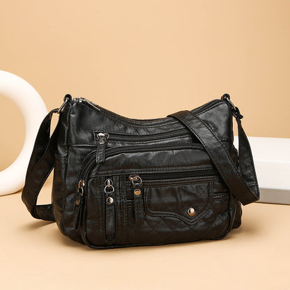 👜2024 nowa duża skórzana torba na ramię/torebka crossbody z miękkiej skóry