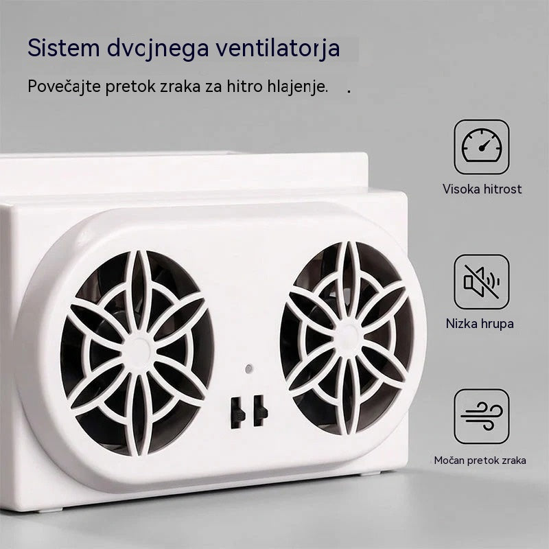 50 % popusta 🌀 Avtomobilski ventilator na sončno energijo