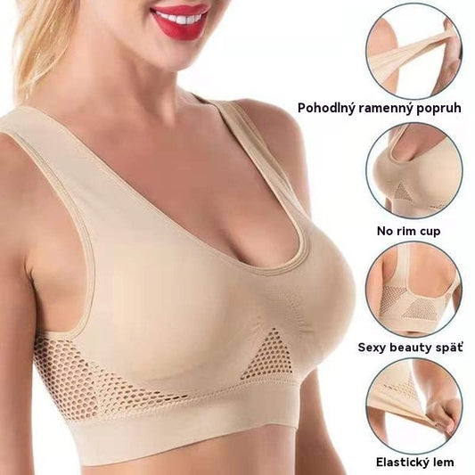💕💕【Sada 3 kusů】Dámská vysoce elastická a prodyšná podprsenka, elegantní a vyzrálý styl ❤️【40–120 kg】