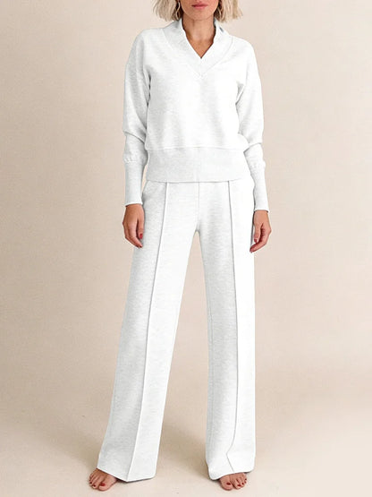 🥰【M-5XL】Komplet garniturowy damski 2026 | Dwuczęściowy komplet z dzianiny z długim rękawem✨