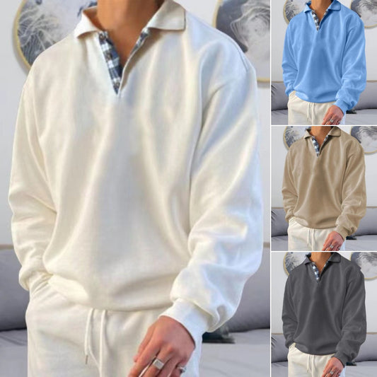 【M-3XL】Športové pánske polo tričko s dlhým rukávom 