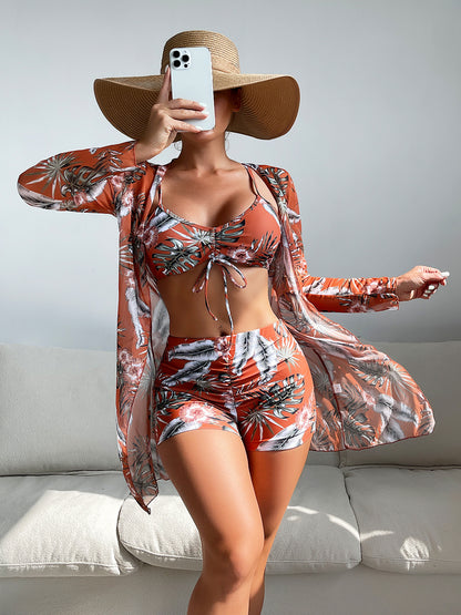 👙【S-XL】 Noul costum de baie din trei piese de modă nouă, mai multe culori disponibile