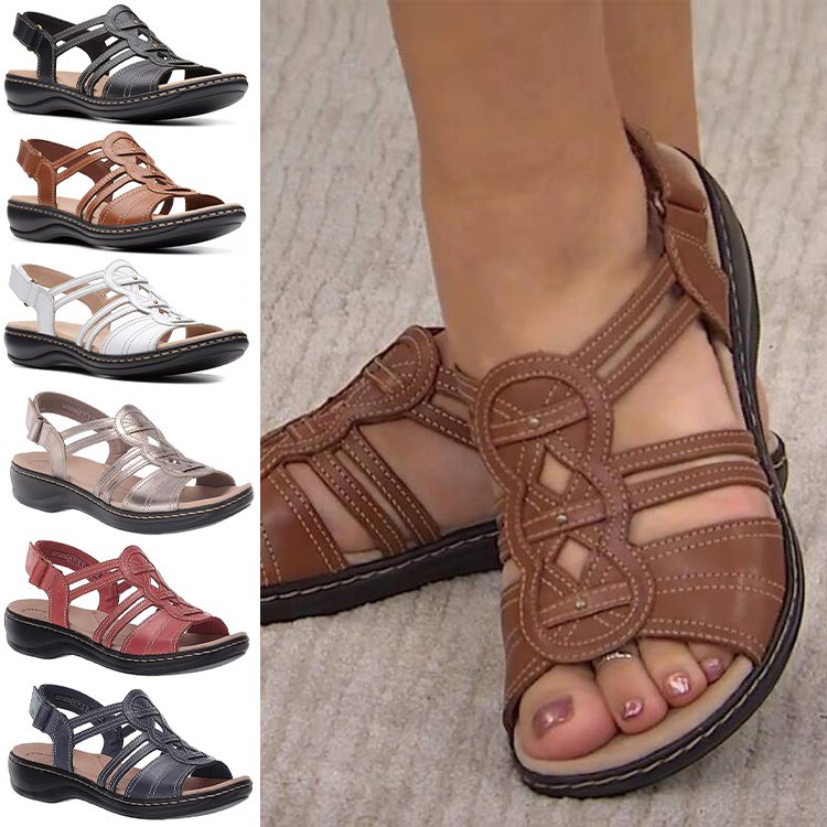 🔥【Bestseller】【35-43】Miękkie i wygodne skórzane sandały damskie