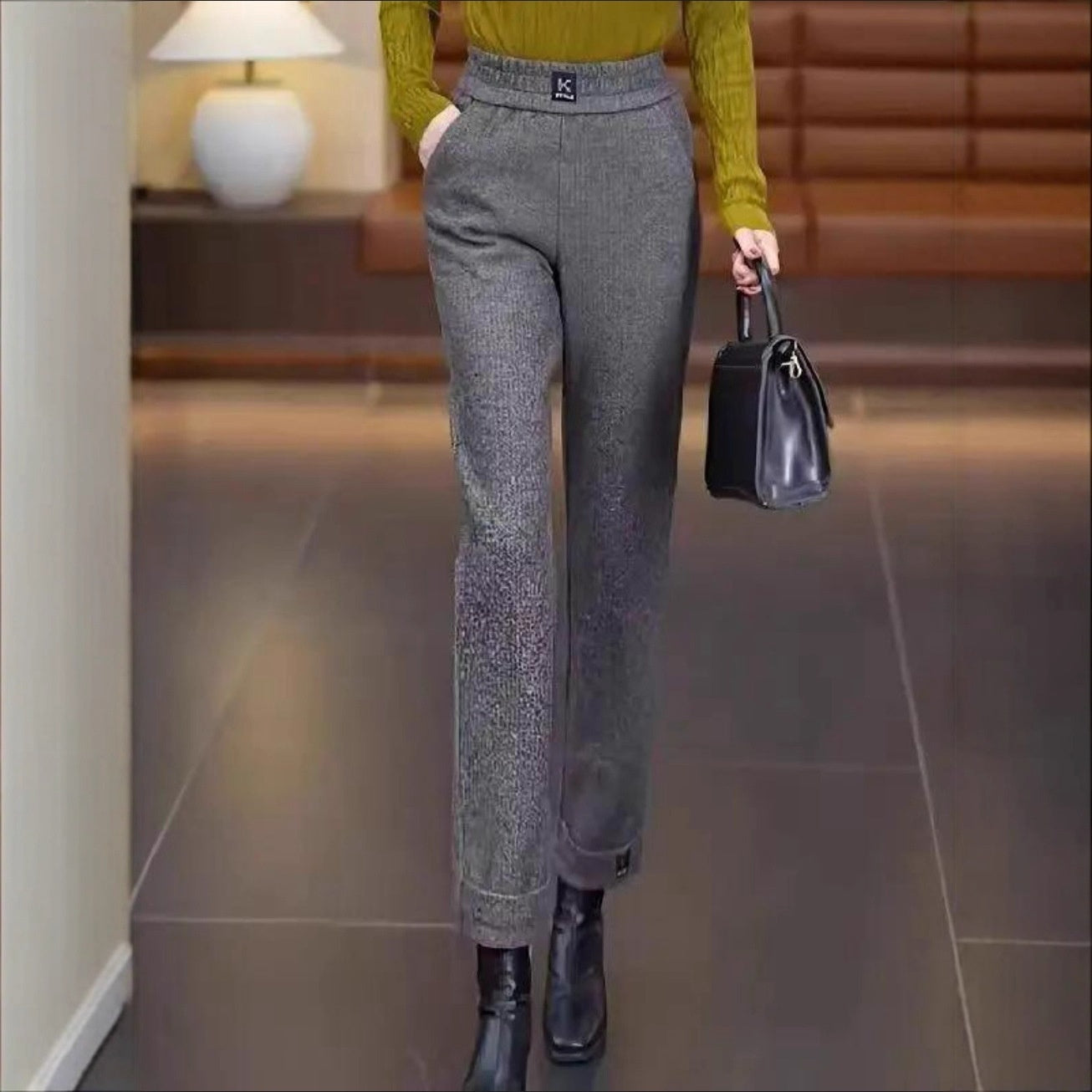 👖【Compra 1 y llévate 1 gratis】Pantalones anchos de invierno con forro polar