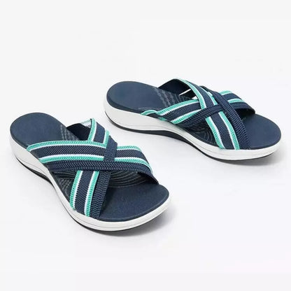 【35-43】🍃👡Damskie letnie duże sandały ortopedyczne na platformie