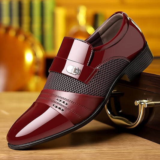 【38-48】 2025 nowe modne męskie skórzane buty biznesowe