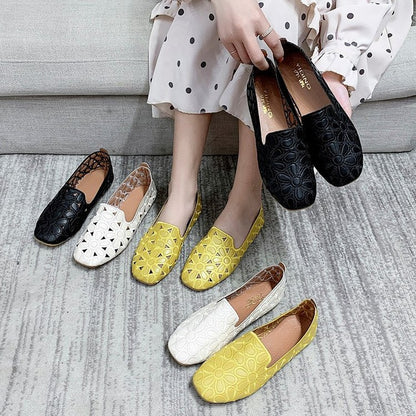 🌺🌺【35-42】Nowa moda damskie wydrążone płaskie buty