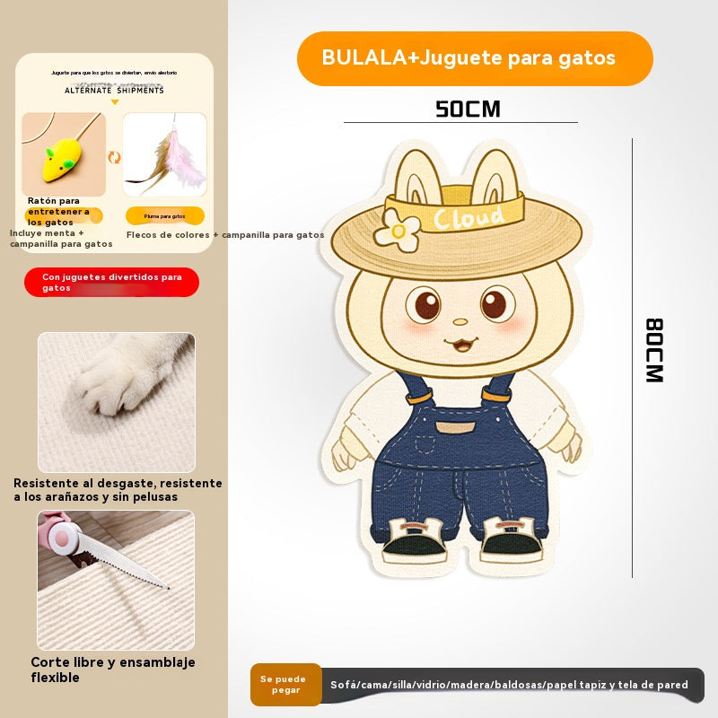🏆【Compra 1 y llévate 1 gratis】【🔥Venta caliente】Rascador de pared para gatos que no requiere instalación - Rascador vertical Cube