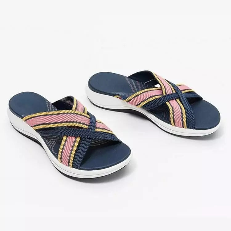 【35-43】🍃👡Damskie letnie duże sandały ortopedyczne na platformie