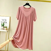 【Compra uno y llévate otro gratis】 [S-4XL] [40-180 kg] Vestido pijama de manga corta, suave y cómodo.