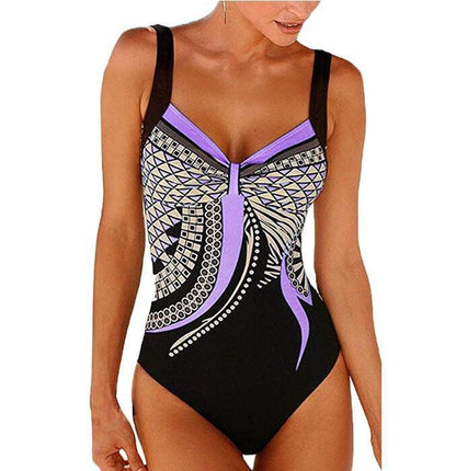 🏖2026 nový retro květinový jednodílný plavky – rychleschnoucí materiál, pohodlný a prodyšný