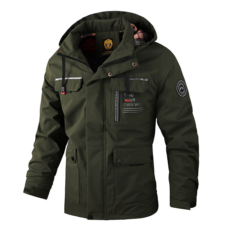 🔥50% zniżki dzisiaj🔥【M-6XL】2026 Nowa męska, gruba, ciepła, wiatroszczelna i wodoodporna kurtka-4362504