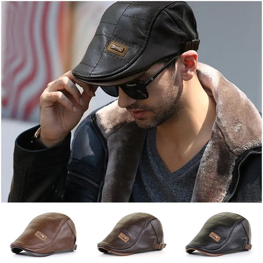 🔥🧢【Ob nakupu enega dobite enega gratis】Retro visokokakovostna usnjena baretka