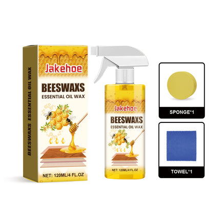 120 ml-es fa polírozó spray (szivaccsal és kendővel) bútorok ápolására, repedések megelőzésére és a festék védelmére.