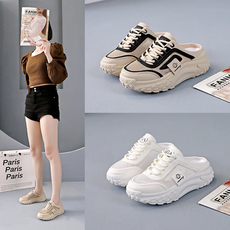 【35-40】👟Sandale noi din plasă 2025, papuci casual pentru femei, slip-on-uri de vară, pantofi leneși și pantofi sport