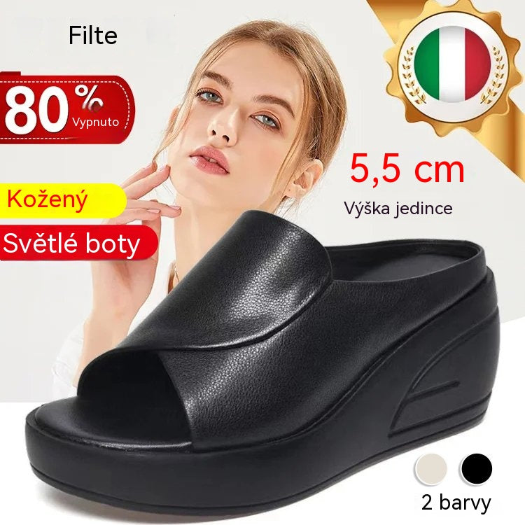 🔥[obcas 5,5 cm] Měkké klínové klapky podrážky