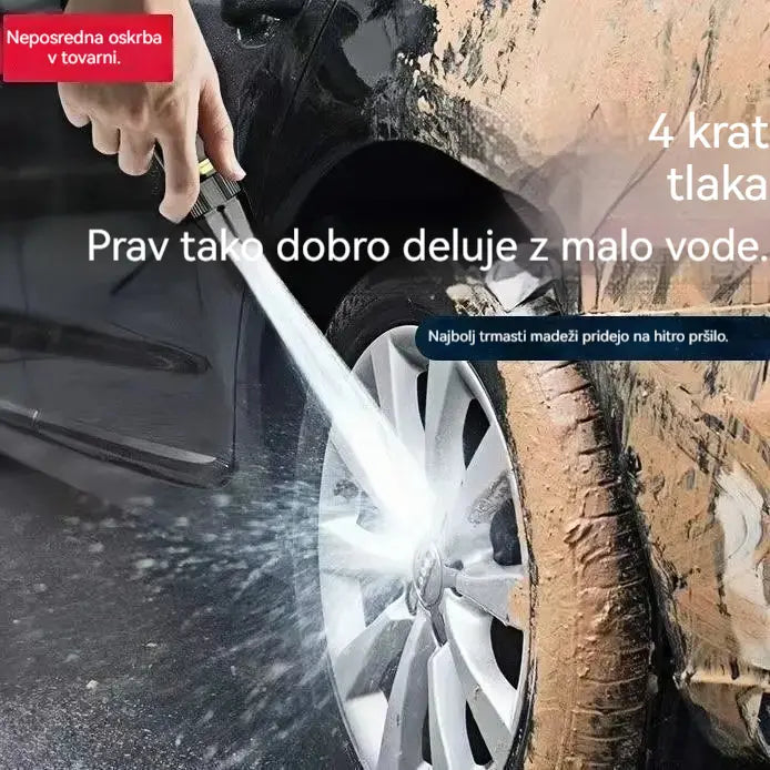 🚿 🔥Zadnji dan posebne ponudbe! 🔥💧 Visokotlačna vodna pištola: za pranje avtomobila, vrtnarjenje, 10-krat večji pritisk, več funkcij ⚡