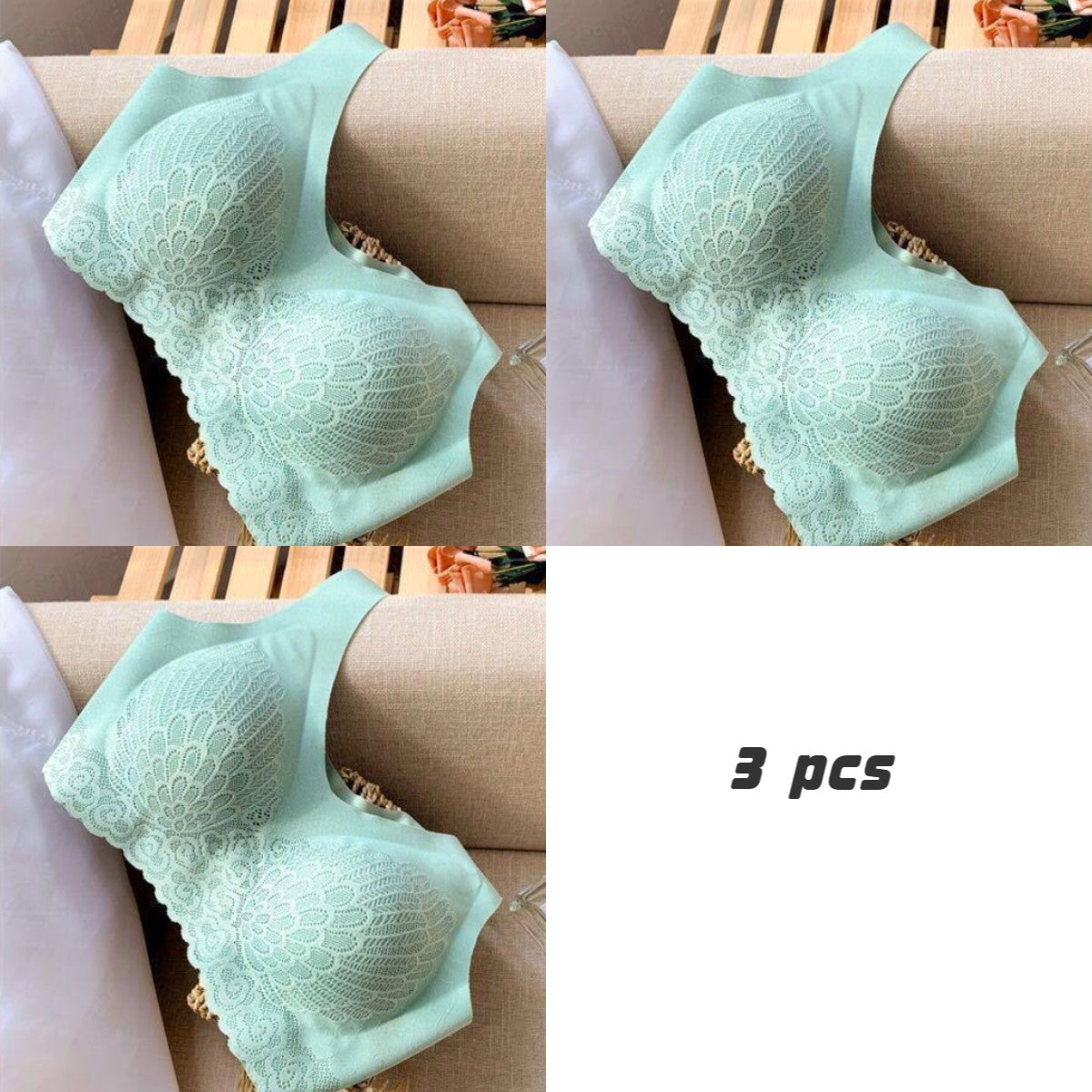 💕【3 dílná sada】Nová podprsenka z přírodního latexu bez kostic s push-up efektem – maximální pohodlí po celý den