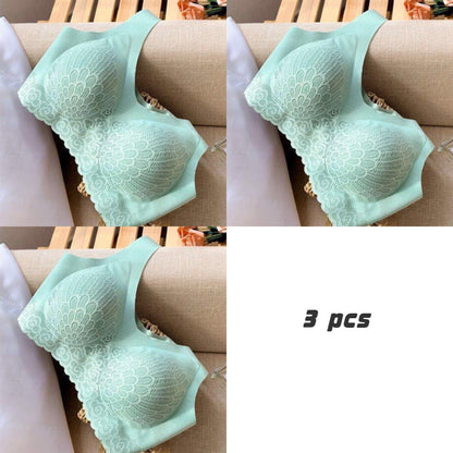 💕【3 dílná sada】Nová podprsenka z přírodního latexu bez kostic s push-up efektem – maximální pohodlí po celý den