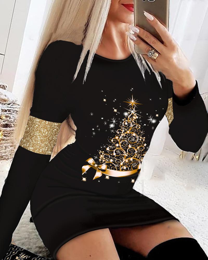 🔥【S-5XL】Vestido navideño de manga larga de otoño e invierno 2025