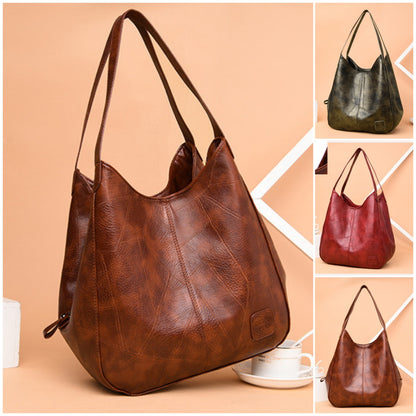 💖👜💖Jemná kožená taška cez rameno, nový štýl, veľká kapacita, vhodná