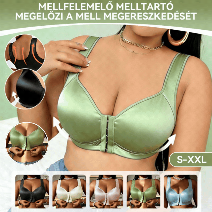 😍👙【3 darabos csomag】【40-100 kg】Női merevítő nélküli, elöl záródós melltartó